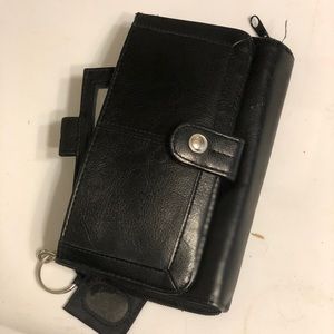 Black clutch purse